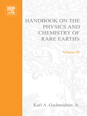 cover image of Handbook on the Physics and Chemistry of Rare Earths